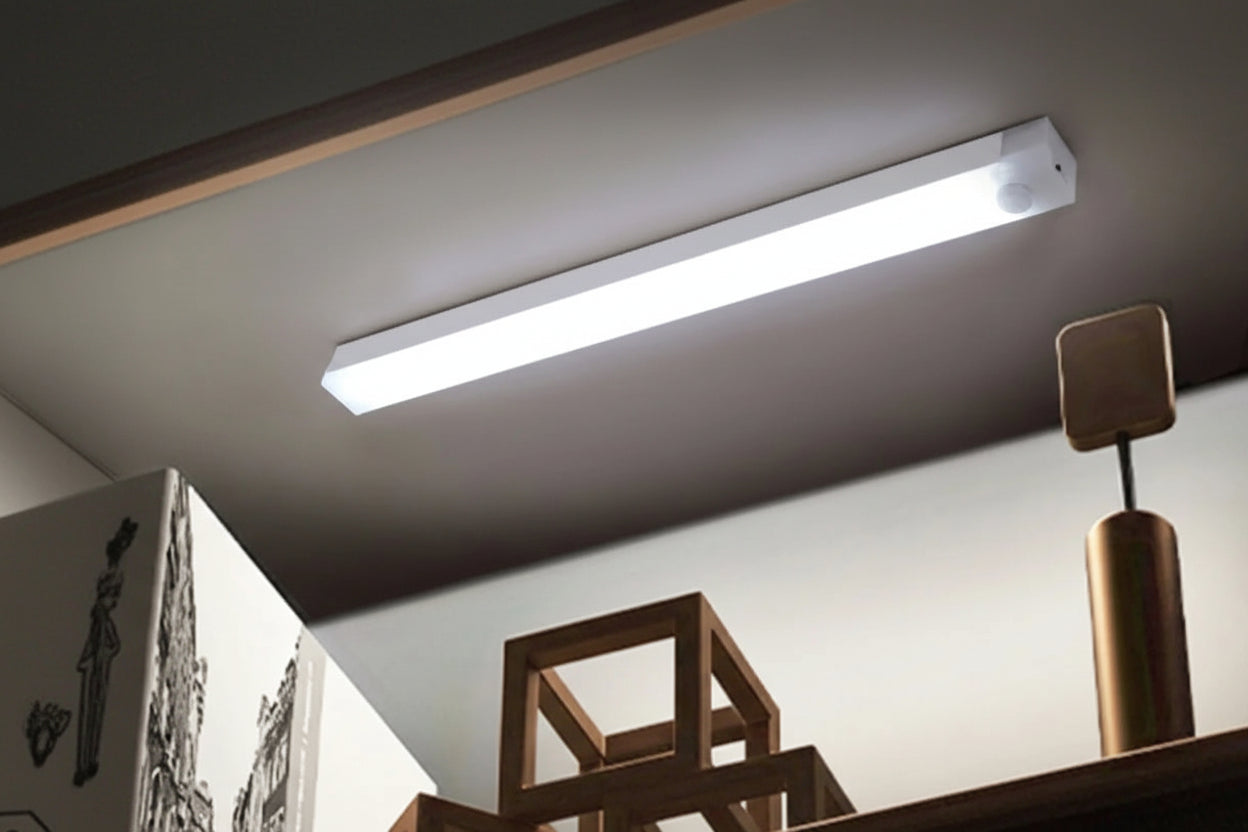 Trådløst LED-nattlys, Type-C oppladbart lys for skap, garderobe, trapp, bakgrunnsbelysning og kjøkken